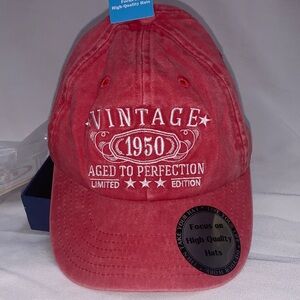 Red Vintage 1950 Hat Limited Edition